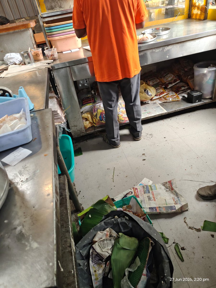 Vijayawada Special Krishna Cafe kitchen inspection photo