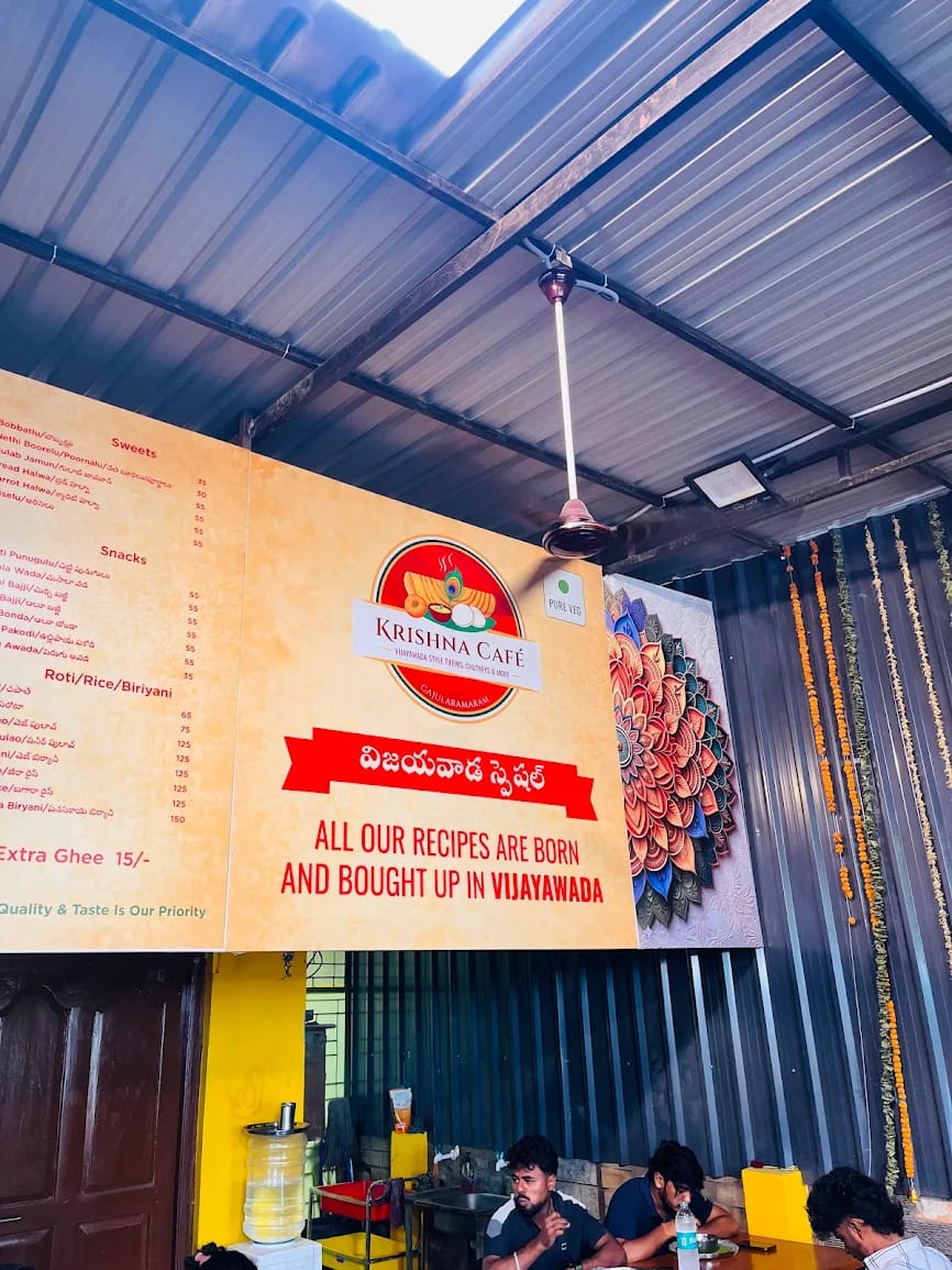 Vijayawada Special Krishna Cafe kitchen inspection photo