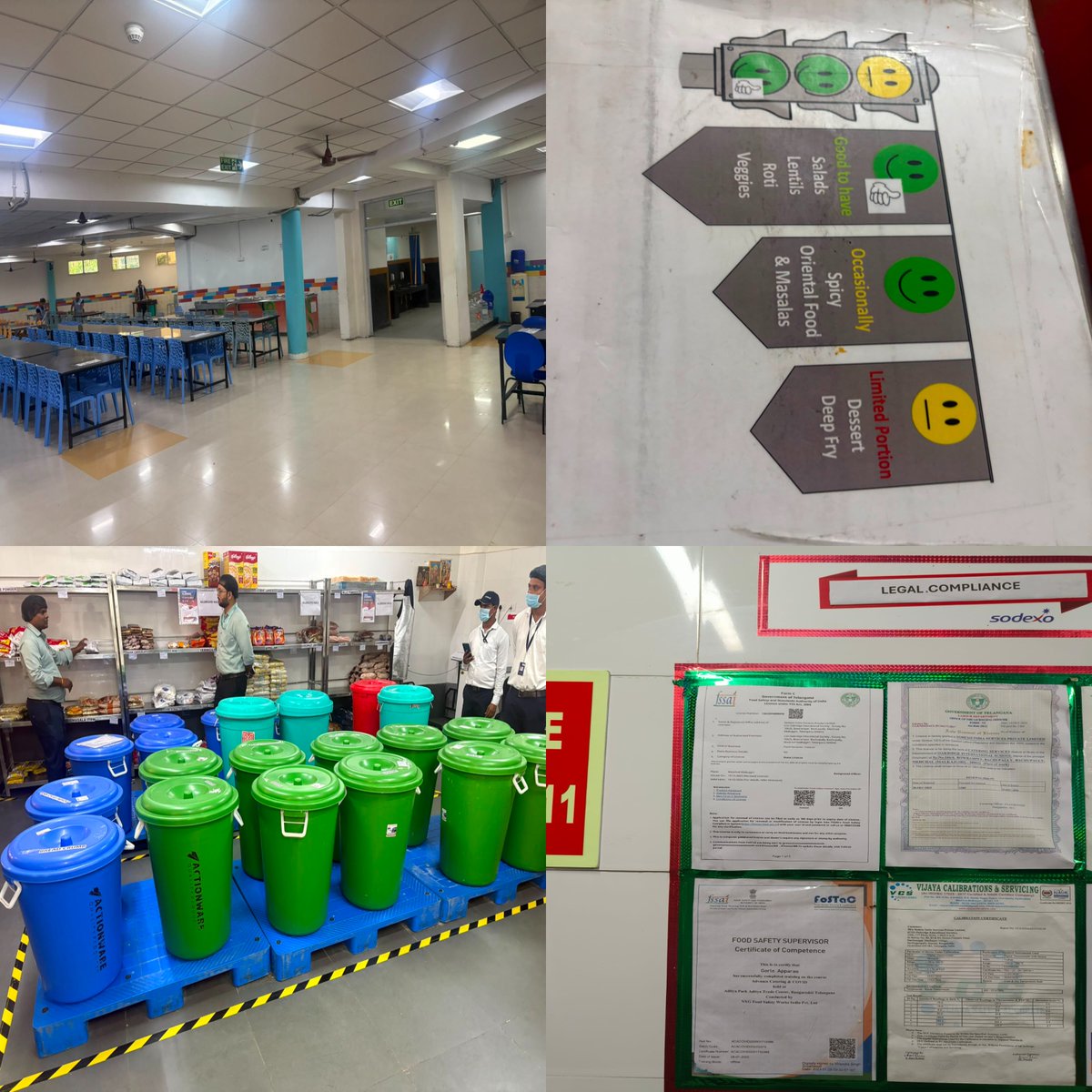 Oakridge International Schools kitchen inspection photo